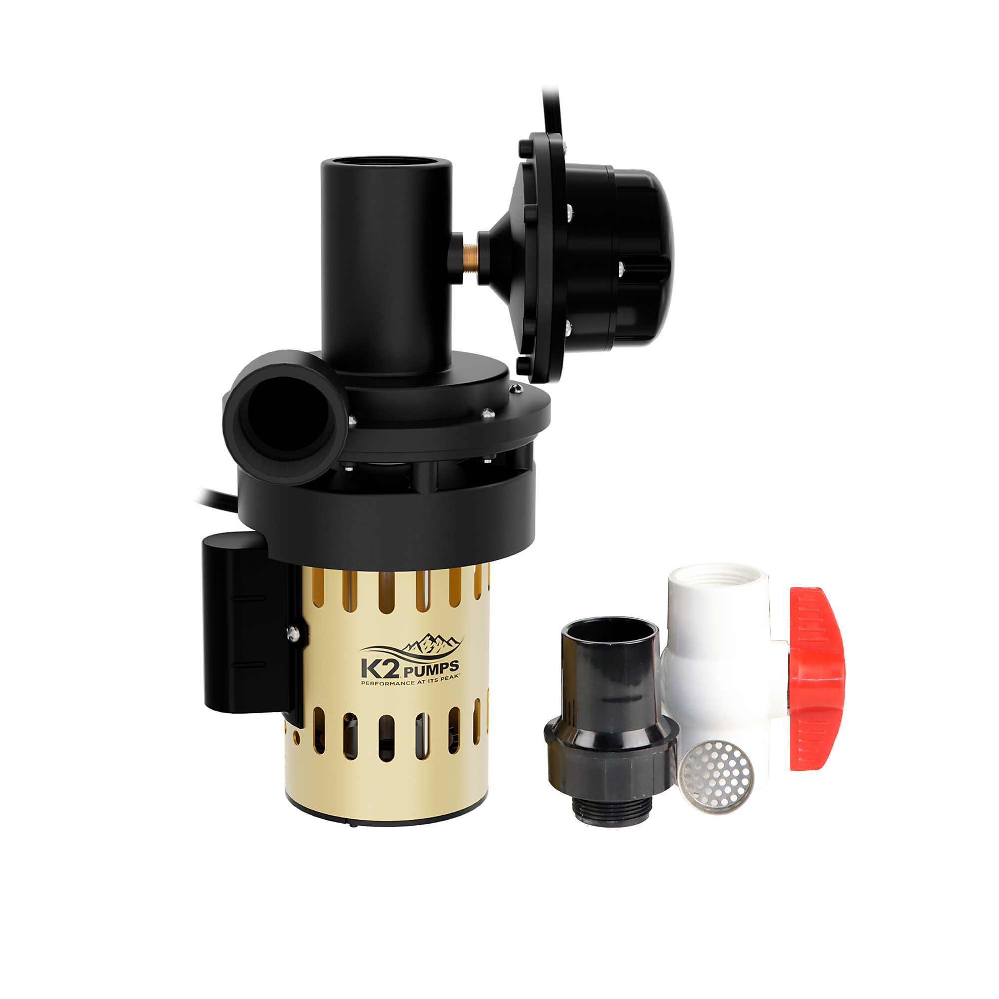 K2 1/3 HP Utility Sink Pump, Max. Flow 1300 GPH, Port Size 1.5 in, Model# UTS03303K